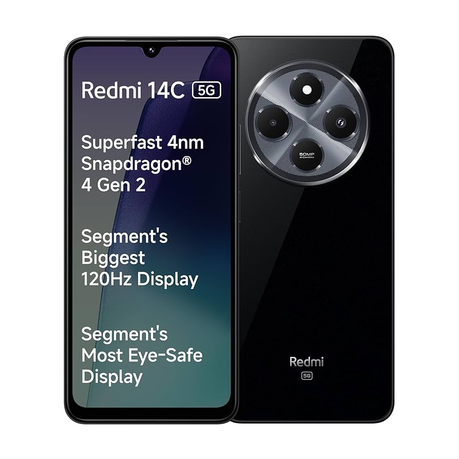 Redmi 14C 5G (Stargaze Black, 6GB RAM, 128GB Storage